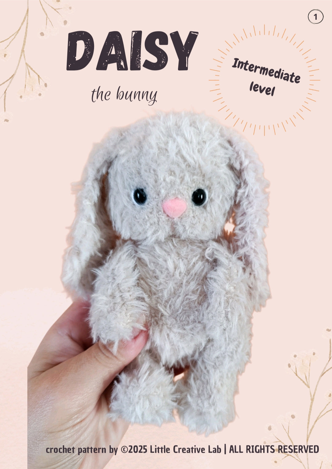 Daisy the Bunny - Crochet Amigurumi Pattern