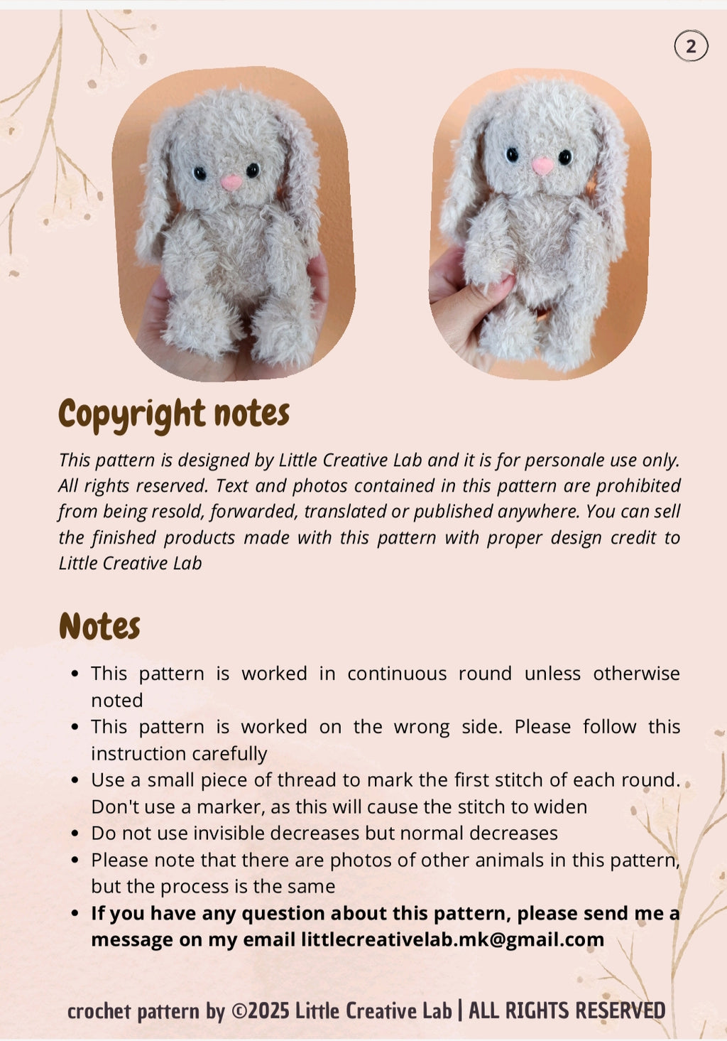 Daisy the Bunny - Crochet Amigurumi Pattern