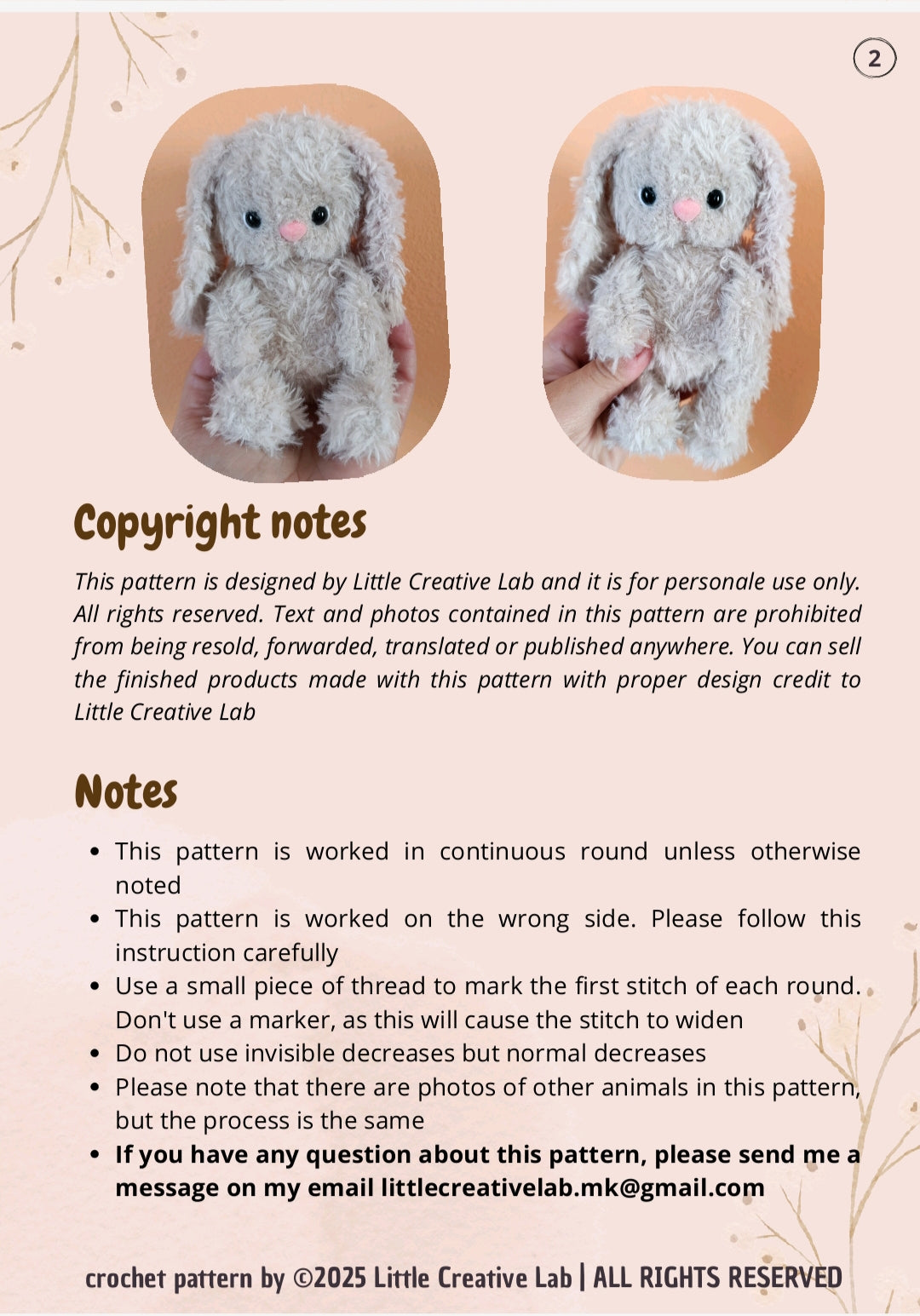 Daisy the Bunny - Crochet Amigurumi Pattern